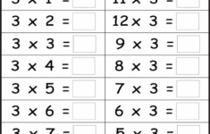 Multiplication Basic Facts 2 3 4 5 6 7 8 9 Eight Math