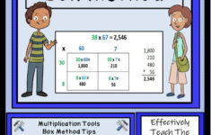 Multiplication Box Method Partial Product And Area Model Activities