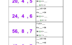 Multiplication Division Fact Triangles Worksheets Times Tables Worksheets