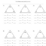 Multiplication Division Fact Triangles Worksheets Times Tables Worksheets