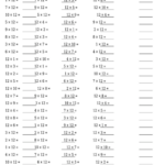 Multiplication Drills 12s Multiplication Worksheet With Answers