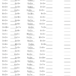 Multiplication Drills 3s Multiplication Worksheet With Answers