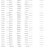 5s Multiplication Worksheet | Multiplication Worksheets