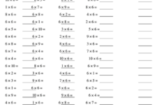 Multiplication Drills 6s Multiplication Worksheet With Answers