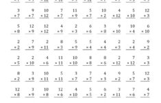 Multiplication Drills 6s Thekidsworksheet