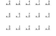 Multiplication Facts 0 1 Worksheet