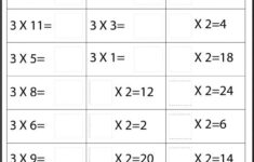 Multiplication Facts 2 3 4 5 6 7 8 9 12 Nine Worksheets FREE