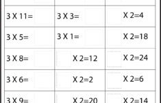 Multiplication Facts Nine Worksheets FREE Printable Worksheets