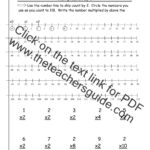 Multiplication Facts Worksheets From The Teacher S Guide