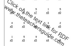 Multiplication Facts Worksheets From The Teacher s Guide