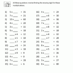 Multiplication Facts Worksheets Understanding Multiplication To 10x10