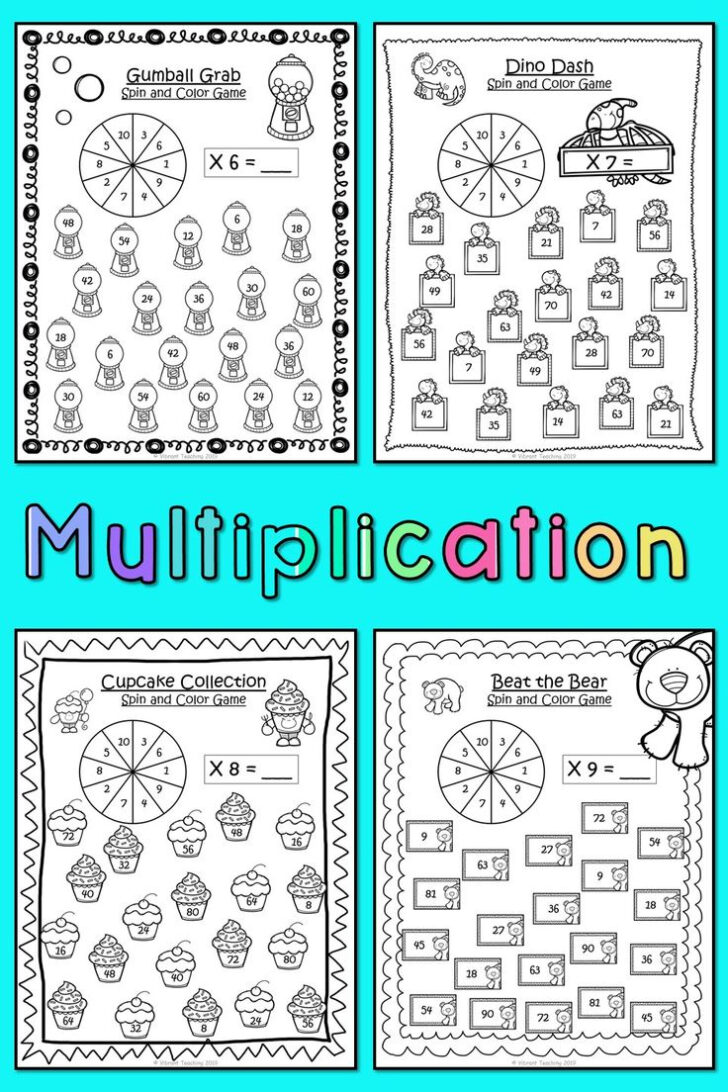 Multiplication Math Drills Printables Free