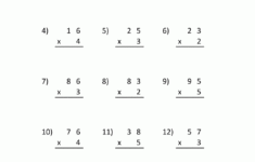 Multiplication Practice Worksheets Grade 3