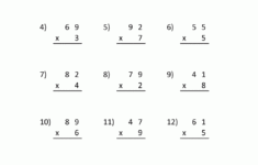 Multiplication Practice Worksheets Grade 3