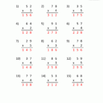 Multiplication Practice Worksheets Grade 3