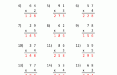 Multiplication Practice Worksheets Grade 3