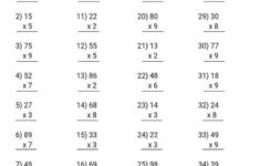 Multiplication Practice Worksheets Hess Un Academy