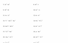 Multiplication Properties Of Exponents Worksheets Answers
