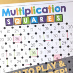 Multiplication Squares Game Games 4 Gains Homeschool Math