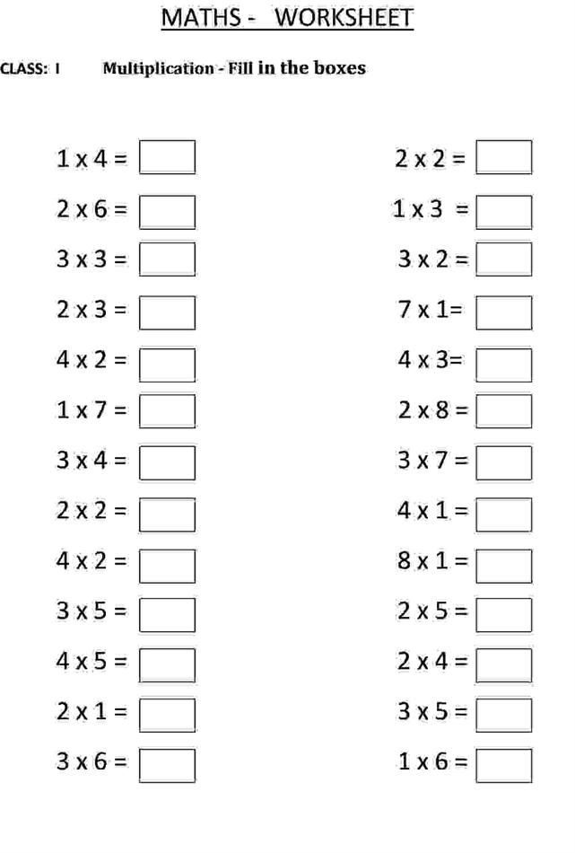 Multiplication Worksheet For Grade 6 Multiplication Worksheets