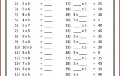 Multiplication Table 1 5 Worksheet Worksheet Resume Examples
