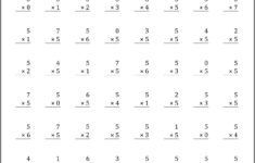 Multiplication Table 1 5 Worksheet Worksheet Resume Examples