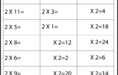Multiplication Table Without Answers Times Tables Worksheets