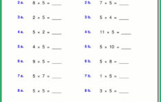 Multiplication Table Worksheet For Grade 5 Worksheet Resume