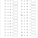 Multiplication Tables Check MTC Worksheets