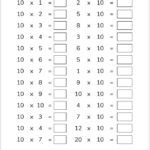 Multiplication Tables Check MTC Worksheets