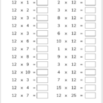 Multiplication Tables Check MTC Worksheets