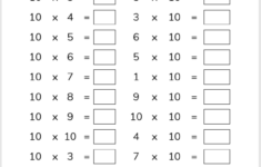 Multiplication Tables Check MTC Worksheets