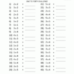 Multiplication To 5x5 Worksheets For 2nd Grade