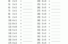 Multiplication To 5x5 Worksheets For 2nd Grade
