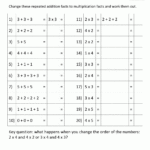 Multiplication To 5x5 Worksheets For 2nd Grade