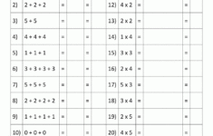 Multiplication To 5x5 Worksheets For 2nd Grade