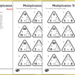 Multiplication Triangles Worksheet Worksheet 2 5 And 10 Times Tables