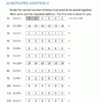 Multiplication Using Number Line Worksheets For Grade 2 Times Tables