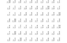 Multiplication Warm Up Worksheets Times Tables Worksheets
