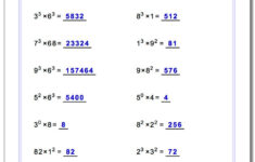 Multiplication With Exponents
