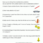 Multiplication Word Problem Worksheets 3rd Grade