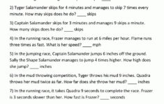 Multiplication Word Problem Worksheets 3rd Grade