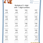 Multiplication Worksheet 3 Digit By 1 Digit 4 KidsPressMagazine