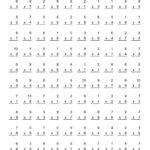 Multiplication Worksheet For Grade School Learning Printable