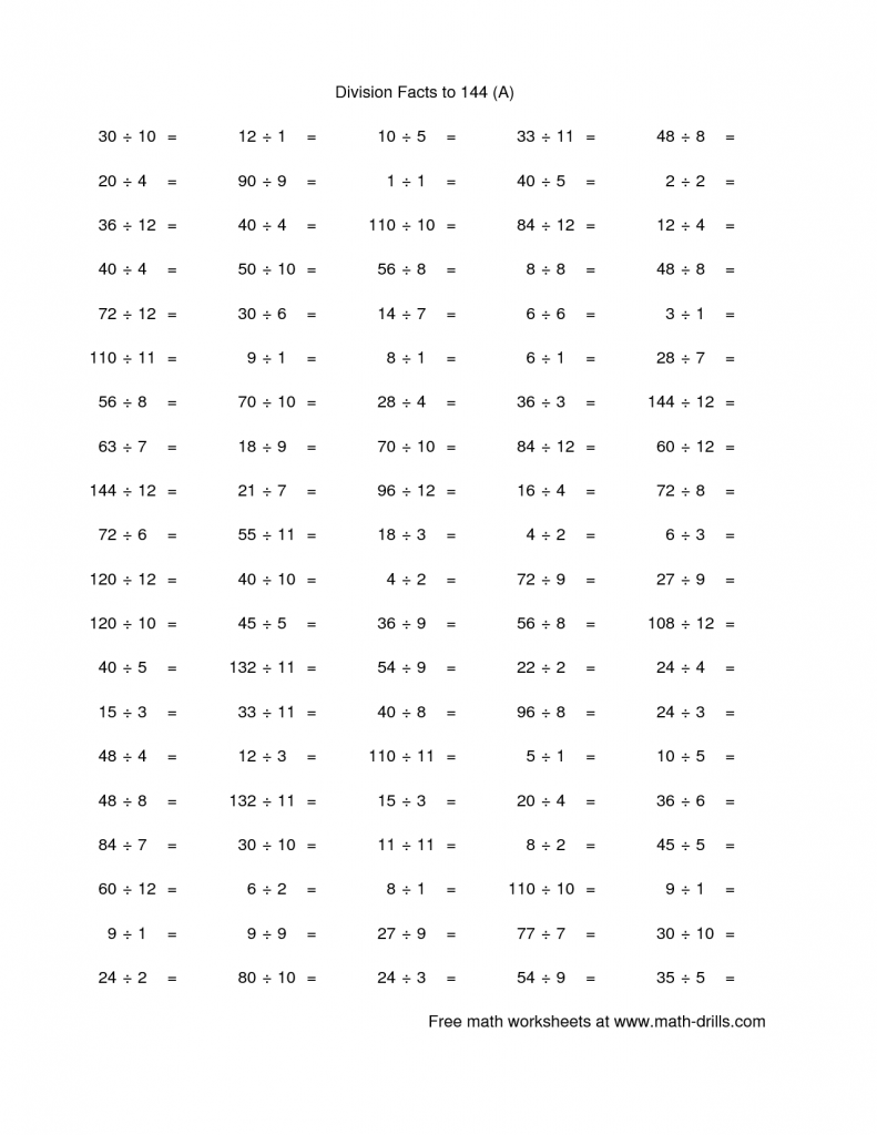 Multiplication Worksheets 1 12