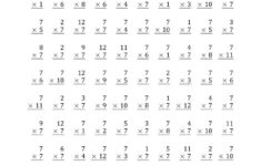 Multiplication Worksheets 100 Problems Times Tables Worksheets