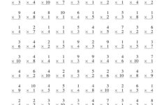 Multiplication Worksheets 100 Problems Times Tables Worksheets