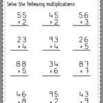 Multiplication Worksheets 2 Digit Profe Recursos