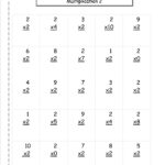 Multiplication Worksheets 2S PrintableMultiplication