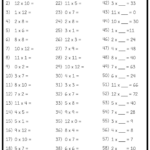 Multiplication Worksheets 4S PrintableMultiplication